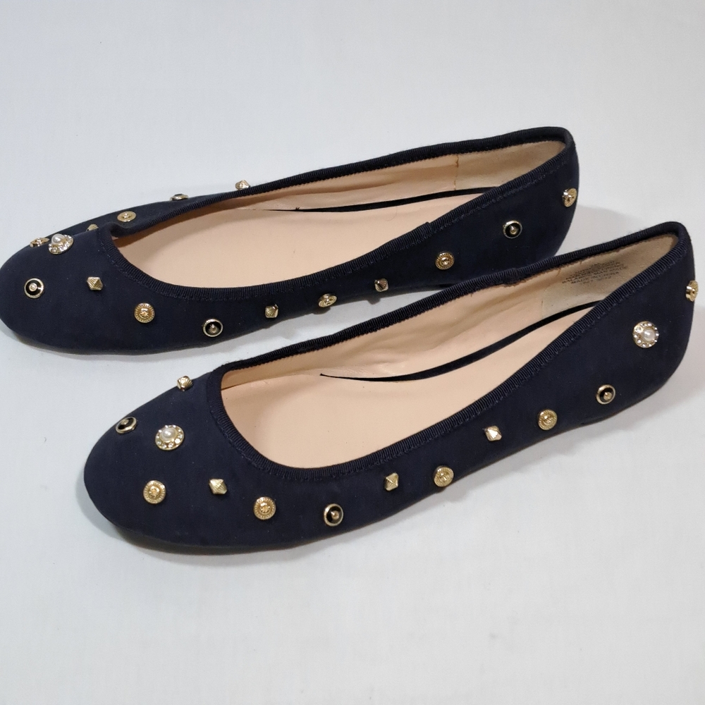 Nine West Ballerina Flats in Navy Size 9